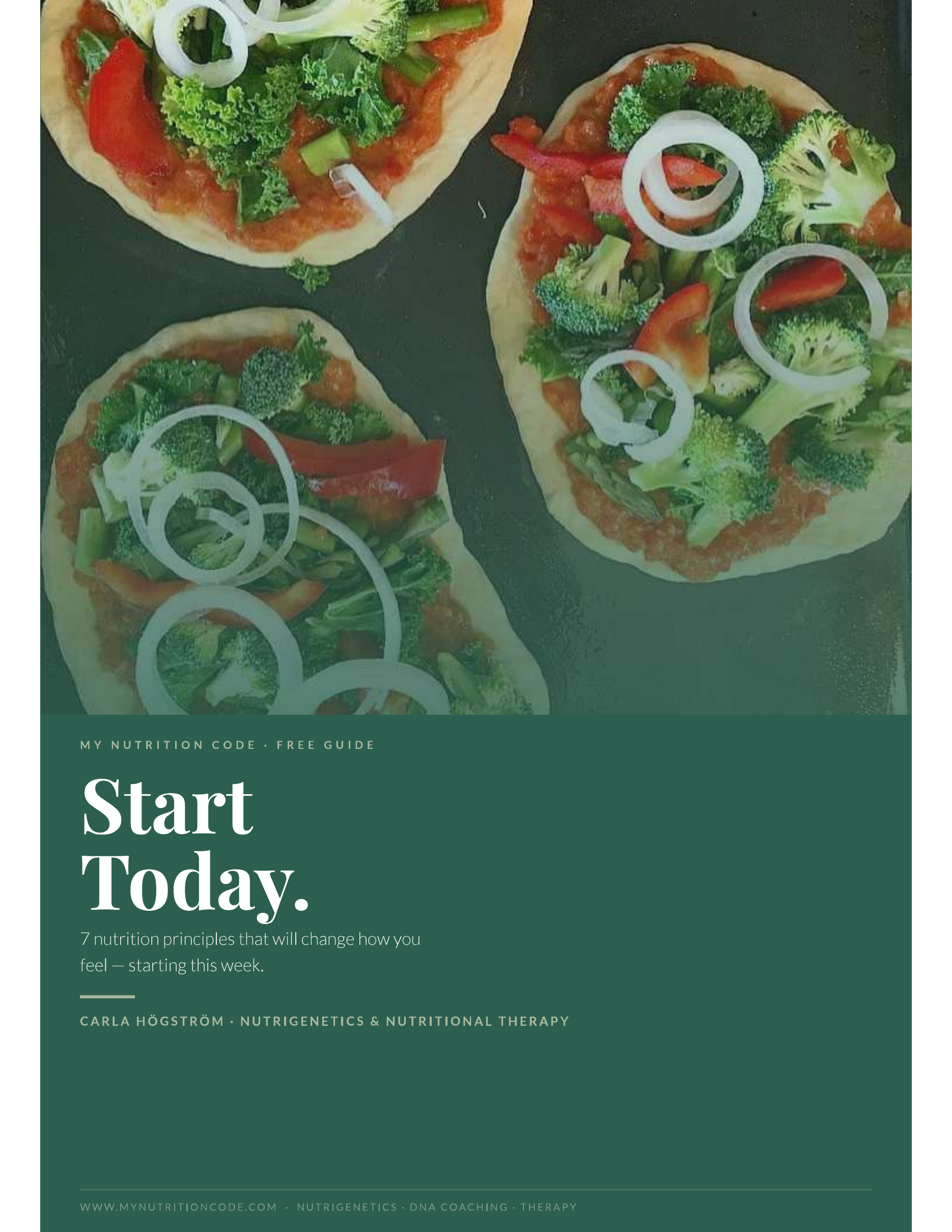 Start Today - free guide from My Nutrition Code